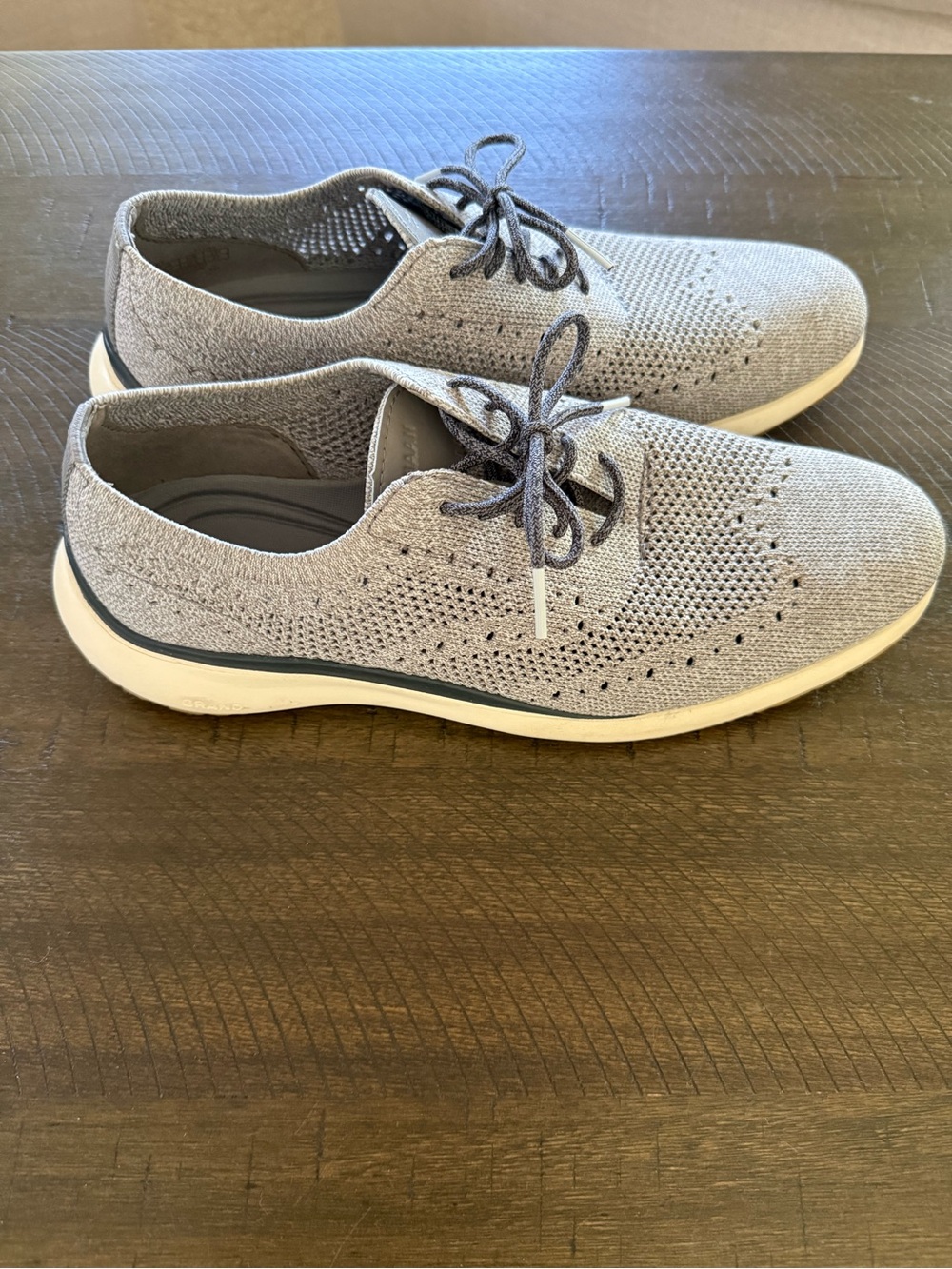 Cole Haan Men's Knit Casual Shoe - Light Gray